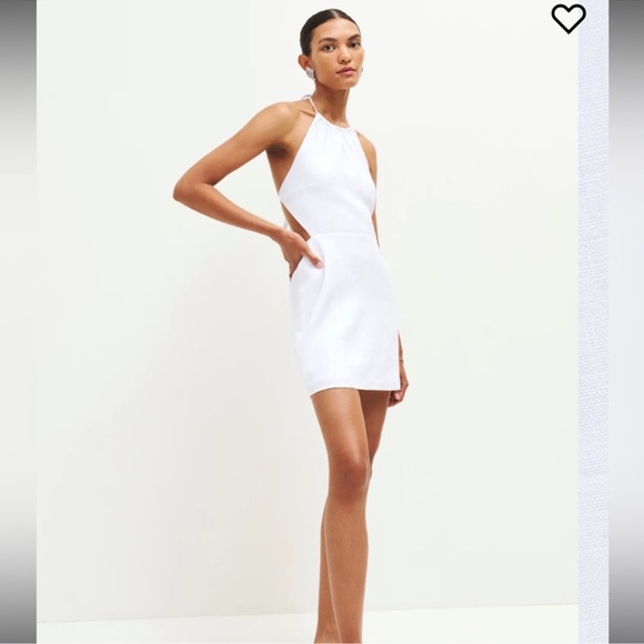 Reformation Dresses Reformation Mabli Linen Dress In White Poshmark